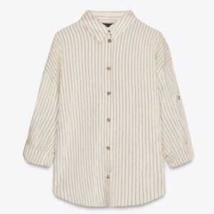 Zara Pinstriped Blouse